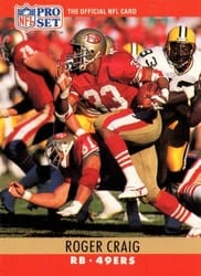 1990 Pro Set Base Set Roger Craig #287 card