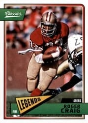 2018 Panini Classics Base Set Roger Craig #157 card