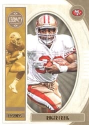 2019 Panini Legacy Base Set Roger Craig #140 card