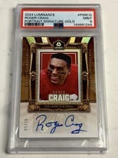 2024 Panini Luminance Portrait Signatures Roger Craig #PS-RCG card