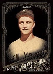 2018 Topps Allen & Ginter X Base Set Roger Maris #229 card
