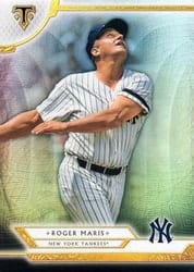 2018 Topps Triple Threads Base Set Roger Maris #74 card