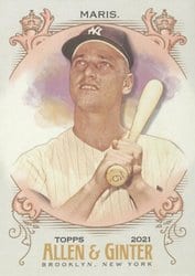 2021 Topps Allen & Ginter Base Set Roger Maris #235 card