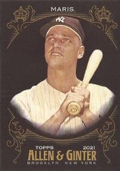 2021 Topps Allen & Ginter X Base Set Roger Maris #235 card