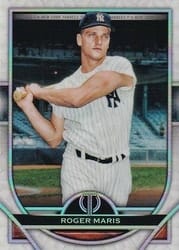 2021 Topps Tribute Base Set Roger Maris #83 card