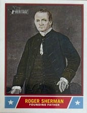 2025 Topps Heritage Notable Americans Roger Sherman #NS-17 card