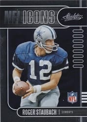 2019 Panini Absolute NFL Icons Roger Staubach #12 card