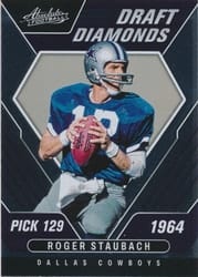 2022 Panini Absolute Draft Diamonds Roger Staubach #DD-17 card