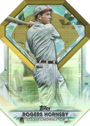 2022 Topps Update Diamond Greats Die-Cuts Rogers Hornsby #DGDC-72 card
