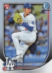 2025 Bowman Chrome Base Set Roki Sasaki #12b card