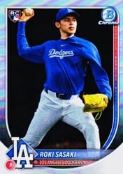 2025 Bowman Chrome Base Set Roki Sasaki #12c card