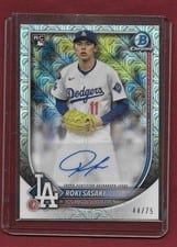 Roki Sasaki 2025 Bowman Chrome Rookie Autograph #CRA-RS