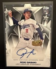2025 Topps Baseball Stars Autographs Roki Sasaki #BSA2-RS card