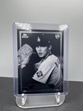 2025 Topps Black & White Prized Portraits Roki Sasaki #PP9 card