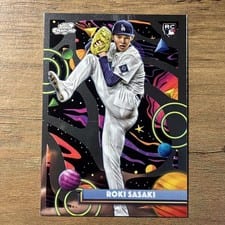 2025 Topps Cosmic Chrome Base Set Roki Sasaki #68 card