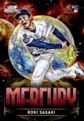 2025 Topps Cosmic Chrome Planetary Pursuit Mercury Roki Sasaki #PPM-6 card