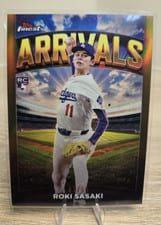 2025 Topps Finest Arrivals Roki Sasaki #A-11 card