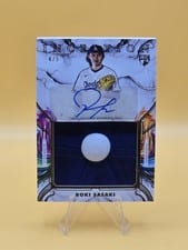 2025 Topps Inception Inception Autograph Jumbo Relic Hat Roki Sasaki #IAJH-RS card