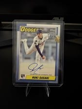 2025 Topps Update 1990 Topps Baseball Autographs Roki Sasaki #90AU-RSA card
