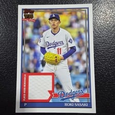 2026 Topps 1991 Topps Relics Roki Sasaki #91R-RS card