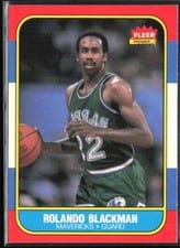 1986 Fleer Rolando Blackman #11 card