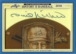 2018 Leaf Cut Signature History of Baseball Edition Base Set Rollie Fingers #NNO card