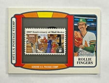 2021 Topps Heritage 1972 U.S. Postage Stamp Relics Rollie Fingers #PSR-RF card