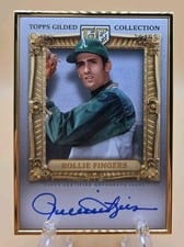 2024 Topps Gilded Collection Gold Frame Hall of Famers Autographs Rollie Fingers #HAFA-RF card