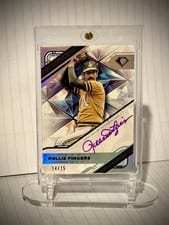2025 Topps Diamond Icons White PolychromatINK Autographs Rollie Fingers #WPA-RF card