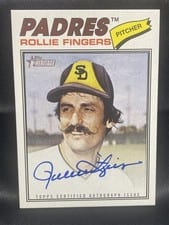 2026 Topps Heritage Real One Autographs Rollie Fingers #77RO-RF card