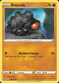 Battle Styles Rolycoly #78 card