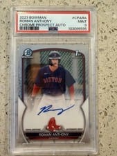 2023 Bowman Chrome Prospect Autographs Roman Anthony #CPA-RA card