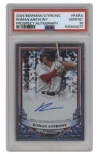 2024 Bowman Sterling Prospect Autograph Roman Anthony #PA-RA card