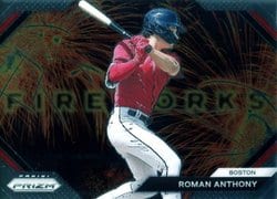 2024 Panini Prizm Fireworks Roman Anthony #25 card