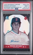 2025 Bowman Chrome Ascensions Autographs Roman Anthony #BAA-RA card