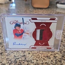 2025 Panini Flawless Flawless Signature Materials Roman Anthony #20 card