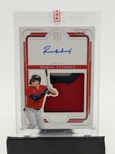 2025 Panini National Treasures Silhouette Signatures Roman Anthony #18 card