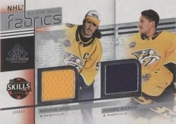 2022-23 SP Game Used 2022 NHL All-Star Game Jersey Duals Roman Josi/Juuse Saros #AS2-10 card