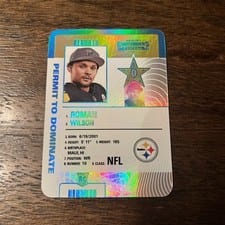 2024 Panini Contenders Permit to Dominate Roman Wilson #39 card