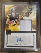 2024 Panini Impeccable Rookie Patch Autos Roman Wilson #6 card