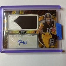 2024 Panini Spectra Radiant Rookie Patch Signatures Roman Wilson #RRP-RWN card