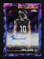 2024 Topps Chrome Sapphire Edition Rookies Autographs Sapphire Roman Wilson #RA-RWI card