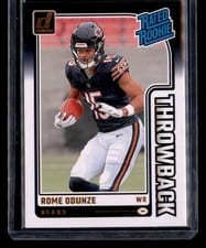 2024 Donruss Rated Rookies Throwback Rome Odunze #4 card