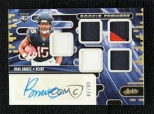 2024 Panini Absolute Rookie Premiere Materials Autographs Rome Odunze #RPMA-ROE card