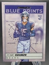 2024 Panini Encore Pinnacle Blue Prints Rome Odunze #2 card