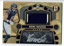 2024 Panini Gold Standard Rookie Jersey Autographs Rome Odunze #204 card