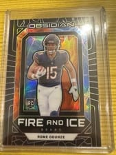 2024 Panini Obsidian Fire and Ice Rome Odunze #11 card