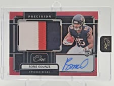 2024 Panini One Precision Rookie Patch Autographs Rome Odunze #304 card
