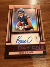 2024 Panini One Presenting Autographs Rome Odunze #156 card