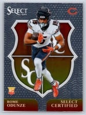 2024 Panini Select Select Certified Rookies Rome Odunze #10 card